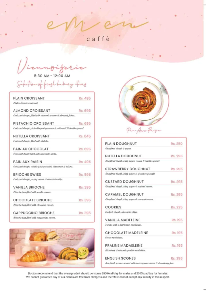 Em En Cafe Islamabad Menu Viennoserie Image